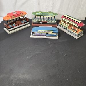 Vintage Lefton Railroad Trolley Collection